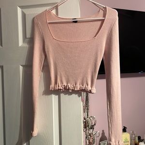 Sweater crop top